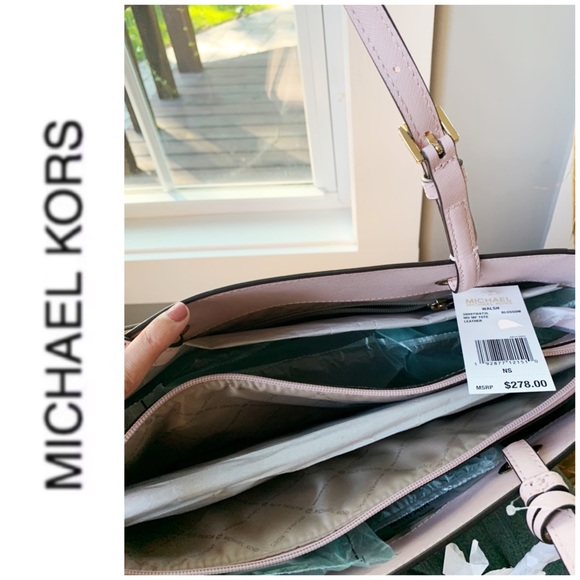 NWT authentic MK leather Walsh tote blossom - Picture 4 of 6